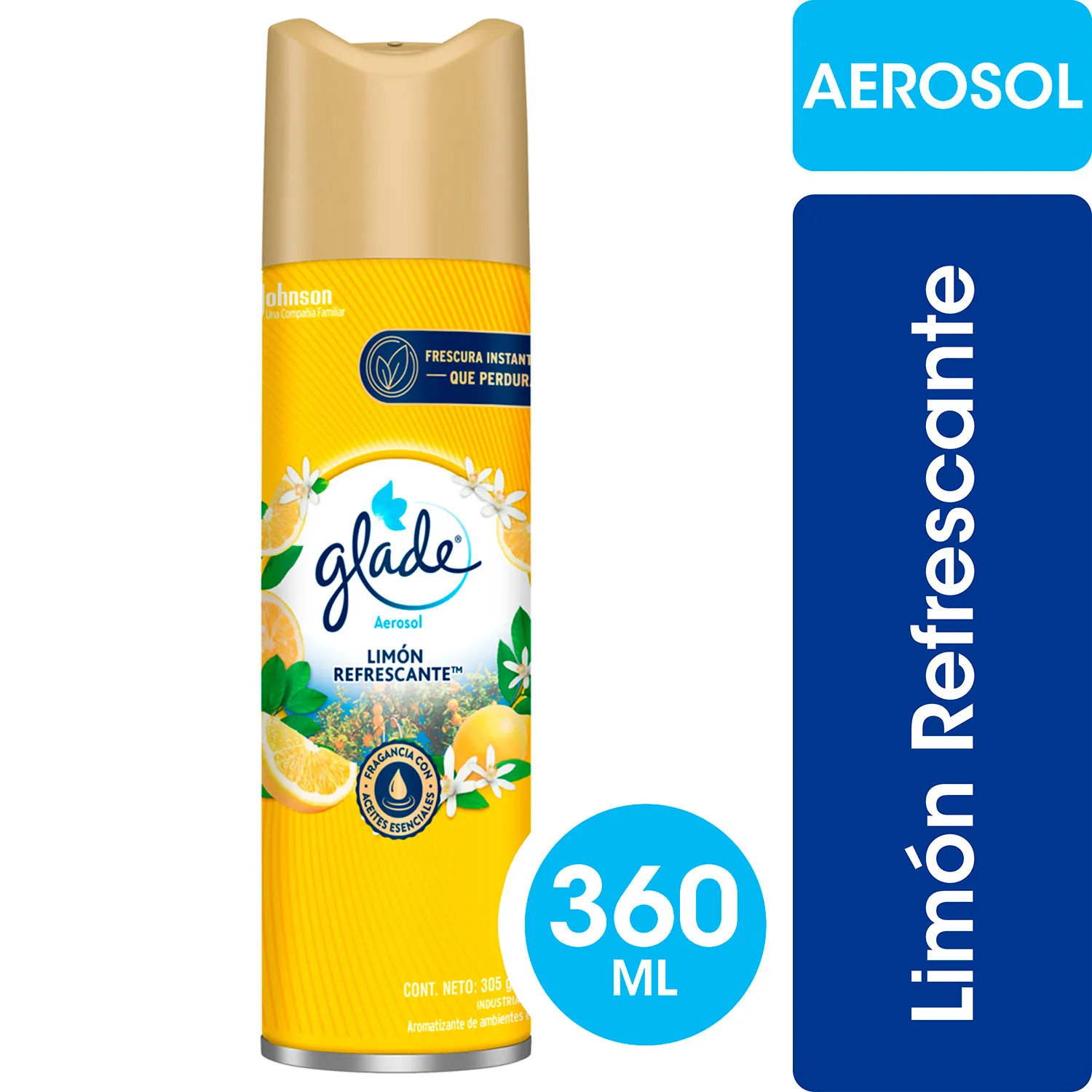 Aromatizante Ambiental Glade Limón Refrescante 360 Ml.